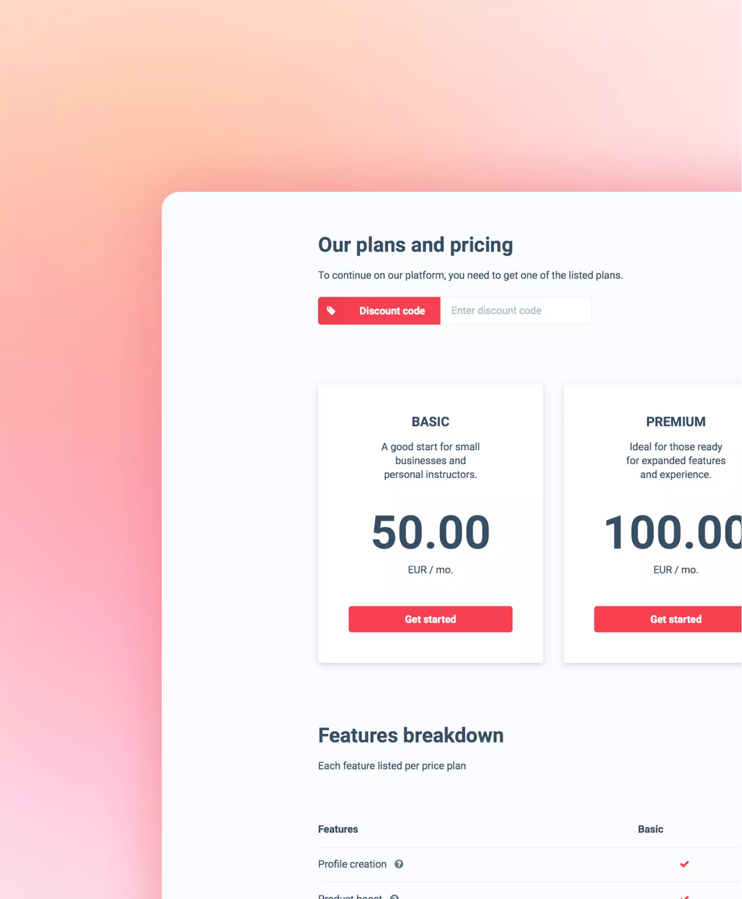 Subscription Plans